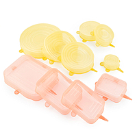 InnovaGoods Set Of 10 Reusable And Adjustable Kitchen Lids Lilyd, V0103560 InnovaGoods Set Of 10 Reusable And Adjustable Kitchen Lids Lilyd, V0103560