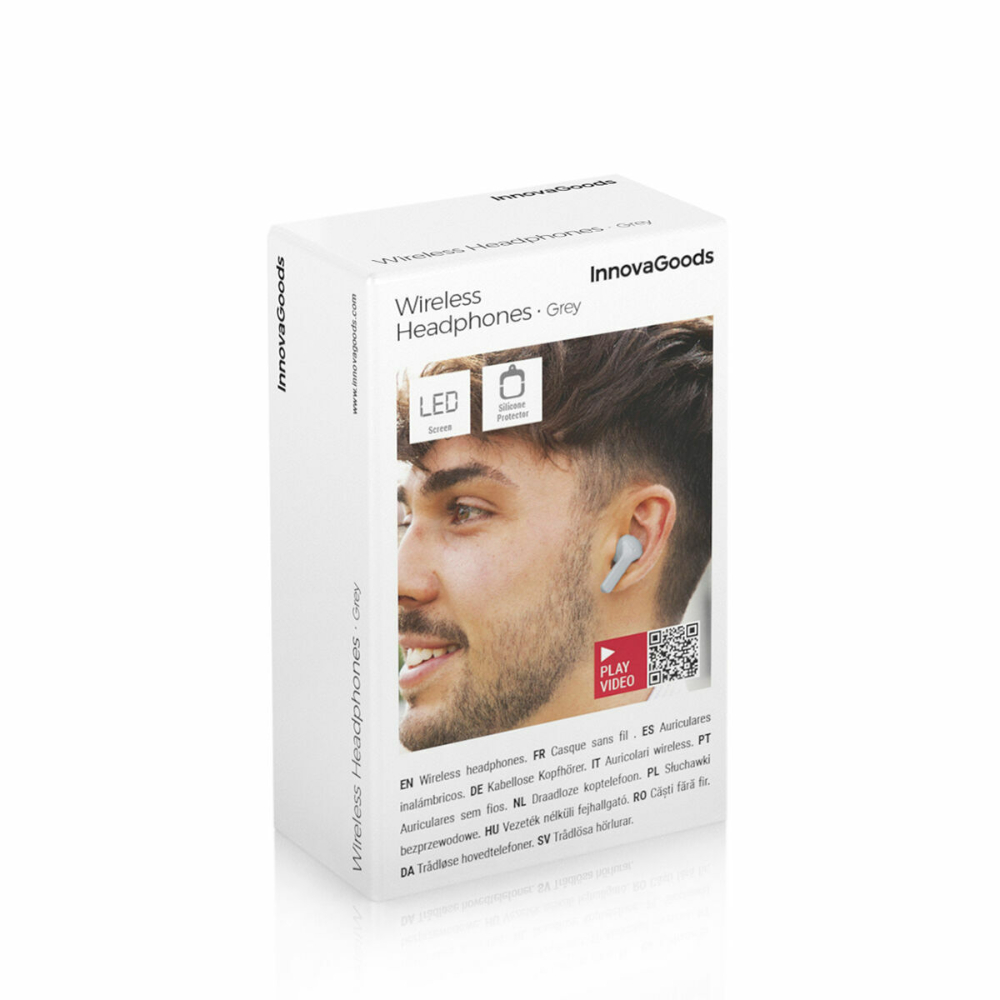 InnovaGoods Wireless Headphones Grey, V0103833 InnovaGoods Wireless Headphones Grey, V0103833