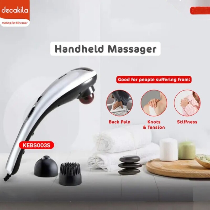Decakila- manual massage machine 25W, 3 massage heads, 4mm deep massage Decakila- manual massage machine 25W, 3 massage heads, 4mm deep massage