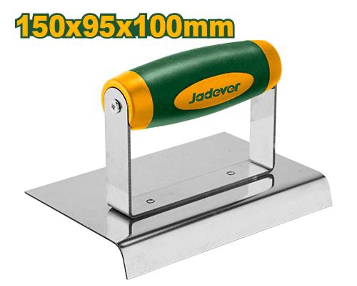 JADEVER JDPE4315 โ 150 ร 95 ร 100 mm Stainless-Steel Concrete Edger with 1.2 mm Blade Thickness, Fine-Polished Surface & Plastic Handle JADEVER JDPE4315 โ 150 ร 95 ร 100 mm Stainless-Steel Concrete Edger with 1.2 mm Blade Thickness, Fine-Polished Surface & Plastic Handle