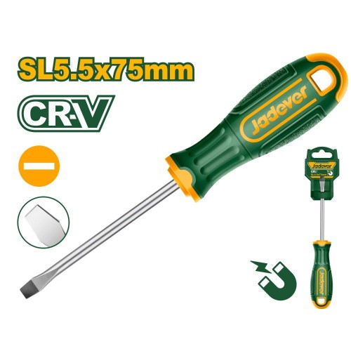 Jadever JDSD1233 High-Precision Slotted Screwdriver – 3.0mm Tip, 3.0mm Round Shank