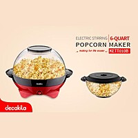 Decakila- KETT010B Hot Air Popcorn Maker, 800W, 24 Cups, Non-Slip Feet, 35.5*30*24.8cm Decakila- KETT010B Hot Air Popcorn Maker, 800W, 24 Cups, Non-Slip Feet, 35.5*30*24.8cm