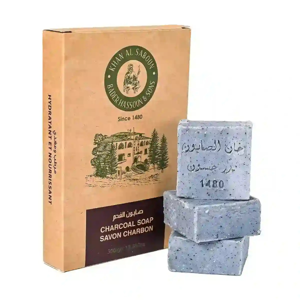 Khan Saboun - Body & Face Soap Charcoal Soap 300g Khan Saboun - Body & Face Soap Charcoal Soap 300g