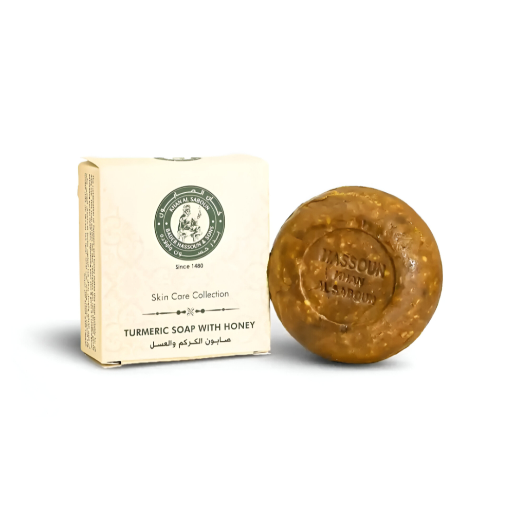 Khan Saboun -Face Soap Turmeric Honey Soap 136g Khan Saboun -Face Soap Turmeric Honey Soap 136g