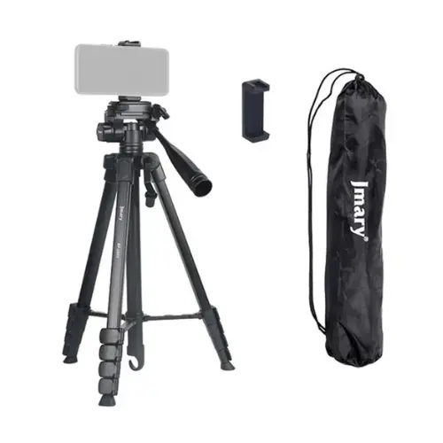 Jmary KP-2201 Multi-Functional Tripod – 1.7M Adjustable Tripod with Pan Head & Ring Light Mount | Lightweight 880g | Max Load 3kg | Foldable 46.5cm Design with Carry Bag & Phone Clip Jmary KP-2201 Multi-Functional Tripod – 1.7M Adjustable Tripod with Pan Head & Ring Light Mount | Lightweight 880g | Max Load 3kg | Foldable 46.5cm Design with Carry Bag & Phone Clip