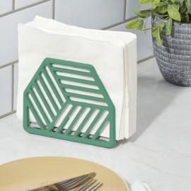 Buy One Get One Home Basics - Cast Iron Napkin Holder - Green - 14x5x12cm