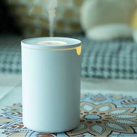 320ml Humidifiers Essential Oil DiffuserD7.5 x H11cm-400mA-whitecolor and Blue color