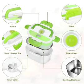 Buy One Get One Electric Heating Lunch Box - Heating Lunch Box Green And Blue