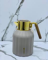 Buy One Get One FEENIK- Vacuum Flask Jug Thermos For Hot & Cold Gray And Whid With Gold
