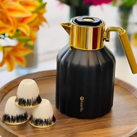 Buy One Get One FEENIK-Vacuum Flask Jug Thermos For Hot & Cold 1L-Black and White Silver