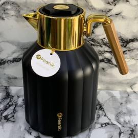 Buy One Get One FEENIK-Vacuum Flask Jug Thermos For Hot & Cold 1L-Black and White Silver