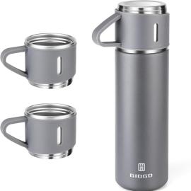 Buy One Get One Stainless Steel Thermos 500ml/16.9oz Vacuum Insulated Bottle with Cup for Coffee Hot drink and Cold drink water flask.(Green,Set of 4 pieces ) Green And Gray Buy One Get One Stainless Steel Thermos 500ml/16.9oz Vacuum Insulated Bottle with Cup for Coffee Hot drink and Cold drink water flask.(Green,Set of 4 pieces ) Green And Gray