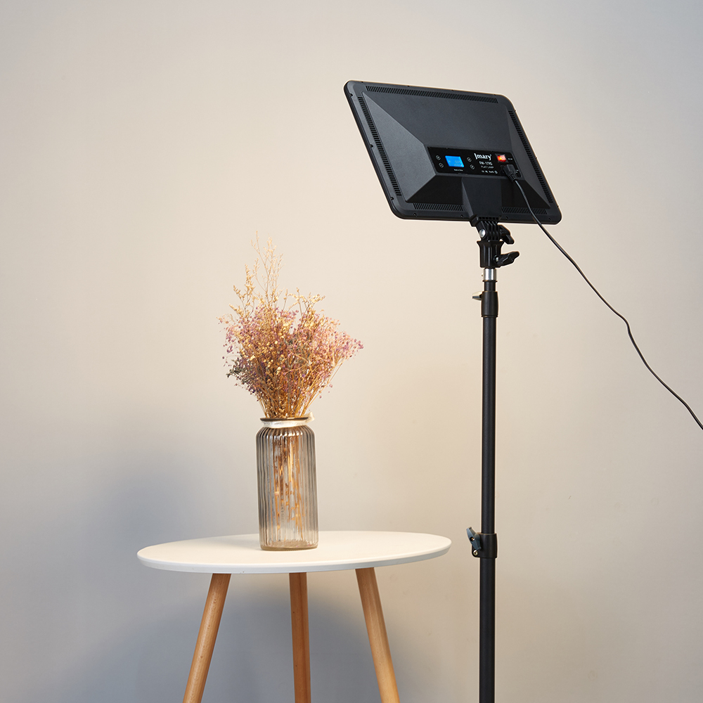 Jmary FM-17RS 17-Inch Professional Panel Video Light – High-Power LED Soft Light with Adjustable Color Temperature, Wide Coverage, High CRI for Natural Color Rendering