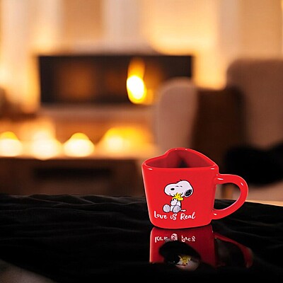 Love is real - Peanutes red Mug