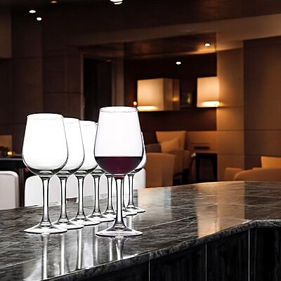 Market Square Durable Commercial Round Glass