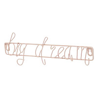 Max Home - Big Dreams Pink Wall Hook Frame Max Home - Big Dreams Pink Wall Hook Frame