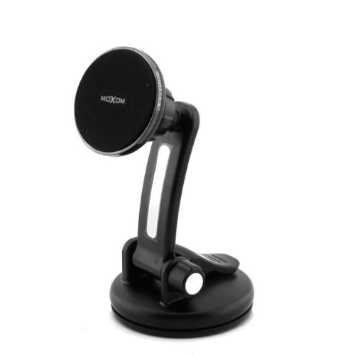 MOXOM MX-VS34 Magnetic Car Holder – Universal 360° Rotatable Magnetic Car Mount Stand for Smartphones – Compact Dashboard/Windshield Mount with Strong Magnetic Suction & Secure