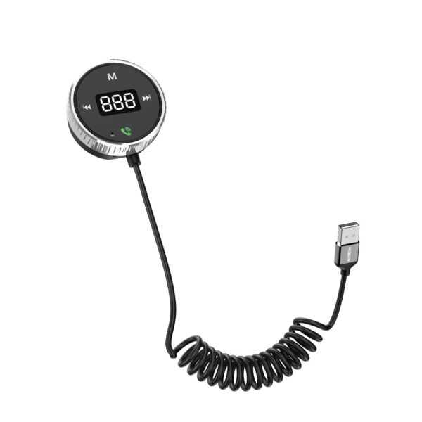Moxom VC35 All‑Direction Smart‑Wheel Car Music Player — Bluetooth 5.0 / FM Transmitter, USB & microSD Playback, LCD Digital Display, Hands‑Free Calling, AUX‑In & 360° Volume/Music Navigator Control