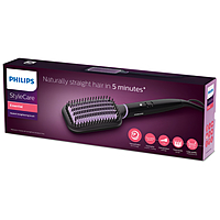 Philips-Heated Straightening Brush BHH880 55W 110-240V Black And Pink Philips-Heated Straightening Brush BHH880 55W 110-240V Black And Pink