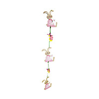 Pink Rabbit Holding a Flower Spring Decoration Pink Rabbit Holding a Flower Spring Decoration