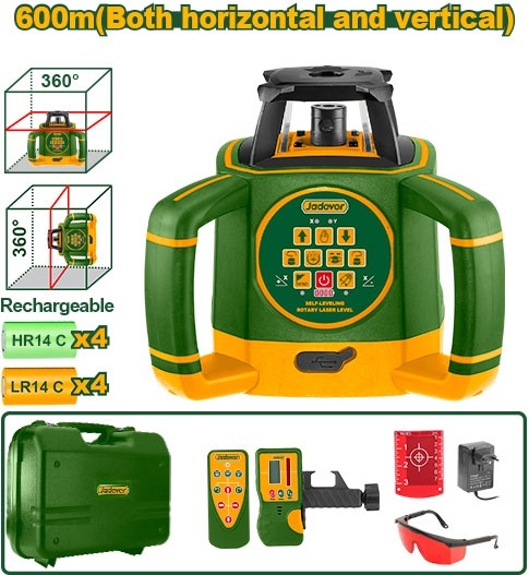 Jadever JDLE6B02 Professional Self-Leveling Rotary Laser Level Jadever JDLE6B02 Professional Self-Leveling Rotary Laser Level