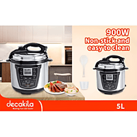 Decakila Electric Pressure Cooker 5L Capacity, 900W Motor, Single side non-stick coating, 9 preconfigured functions (KEER041M) Decakila Electric Pressure Cooker 5L Capacity, 900W Motor, Single side non-stick coating, 9 preconfigured functions (KEER041M)