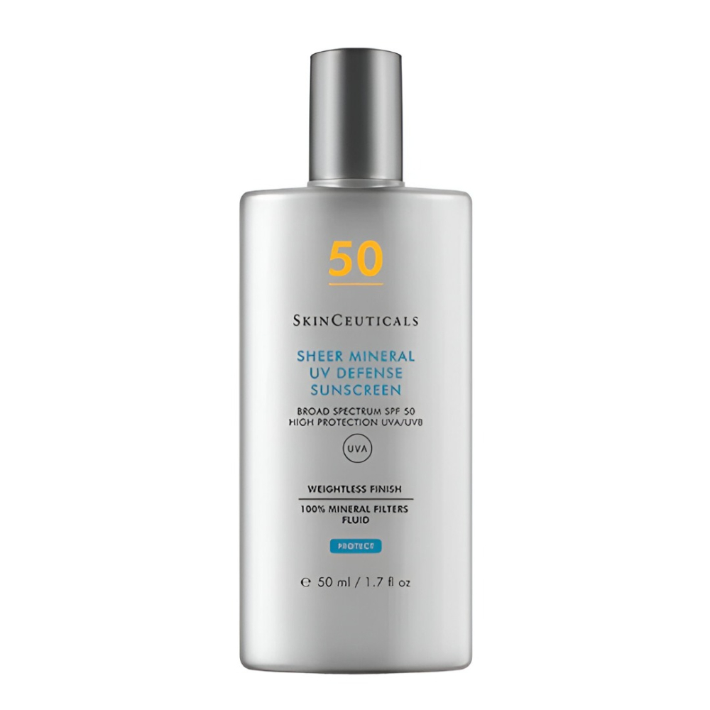 SkinCeuticals Sheer Mineral UV Defense SPF 50 – 100% Mineral Sunscreen Fluid for Face – Lightweight Broad-Spectrum UVA/UVB Protection with Mattifying Finish SkinCeuticals Sheer Mineral UV Defense SPF 50 – 100% Mineral Sunscreen Fluid for Face – Lightweight Broad-Spectrum UVA/UVB Protection with Mattifying Finish