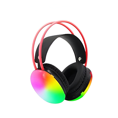 PG580-DISCO PULSE -LED -WIRLESS V5.3- WIRLESS HEADPHONES- BLACK