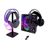 PG580-DISCO PULSE -LED -WIRLESS V5.3- WIRLESS HEADPHONES- BLACK PG580-DISCO PULSE -LED -WIRLESS V5.3- WIRLESS HEADPHONES- BLACK