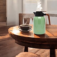 FEENIK- Vacuum Jug Thermos For Hot & Cold Stainless Steel Body Inside And Outside , 2.0 L , Green FEENIK- Vacuum Jug Thermos For Hot & Cold Stainless Steel Body Inside And Outside , 2.0 L , Green