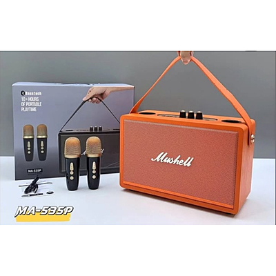 BASSECH - 10 HOURS OF PORTABLE PLAYTIME -WIRLESS KTV-2 MICROPHONE ORANGE