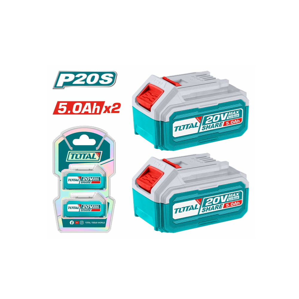 P20S Lithium-Ion Battery Kit – High-Performance 20V Rechargeable Battery for Power Tools, Offering Extended Run Time, Quick Recharge, and Long-Lasting Durability for Maximum Productivity