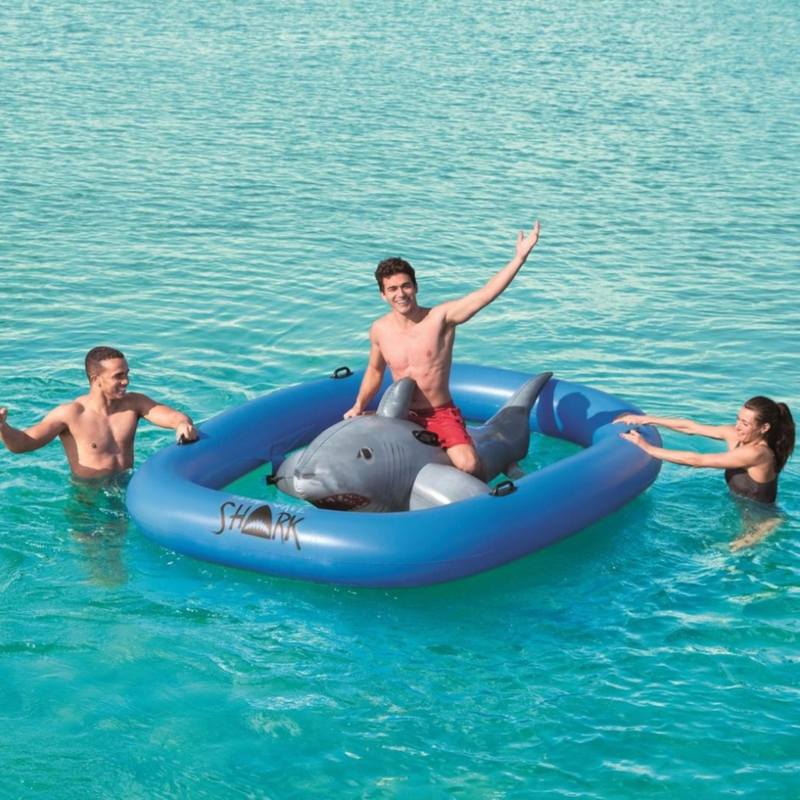 Bestway – Tidal Wave Shark Ride-On 41124 – Inflatable Ocean-Themed Pool ...
