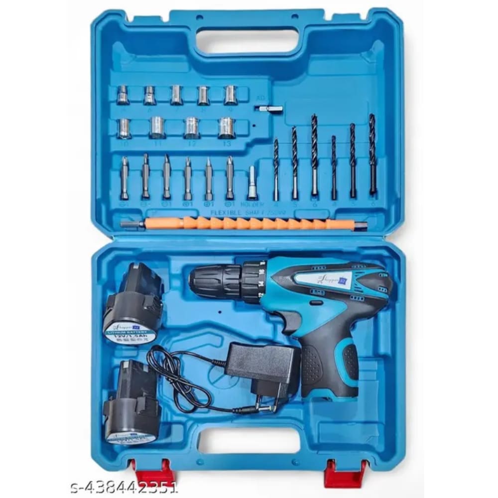 RMC- Set Of 28 Pieces , Rechargeable CORDLESS Drill , 2 lithium ...