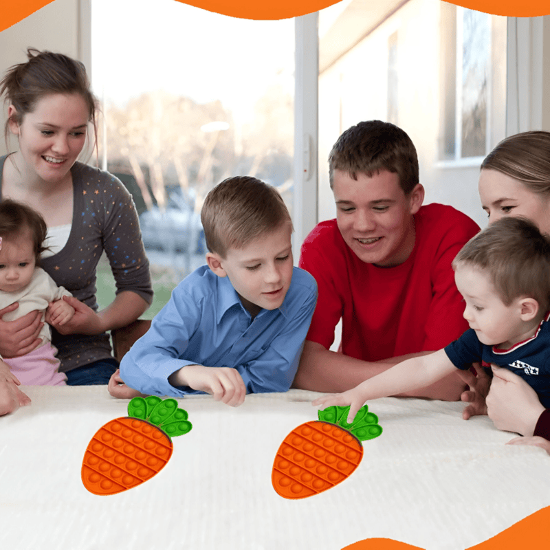 FIDGET FUN-Carrot Cake Push Pop FIDGET FUN-Carrot Cake Push Pop