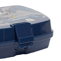 Batman Print Lunch Box with Clip-On Closure Batman Print Lunch Box with Clip-On Closure