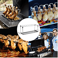Home basics-chicken leg rack with pan Home basics-chicken leg rack with pan