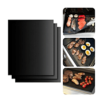 Grill meister-set of bbq grill mats (50cm X 40cm) Grill meister-set of bbq grill mats (50cm X 40cm)