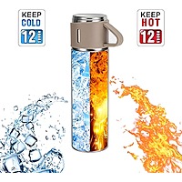 Stainless Steel Thermo 500ml/16.9oz Cup for Coffee Hot drink and Cold drink water flask.(beige,Set of 4 pieces ) ) Stainless Steel Thermo 500ml/16.9oz Cup for Coffee Hot drink and Cold drink water flask.(beige,Set of 4 pieces ) )