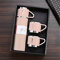 Stainless Steel Thermo 500ml/16.9oz Cup for Coffee Hot drink and Cold drink water flask.(pink,Set of 4 pieces )) Stainless Steel Thermo 500ml/16.9oz Cup for Coffee Hot drink and Cold drink water flask.(pink,Set of 4 pieces ))