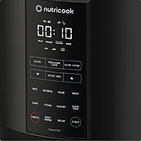 Nutricook Smart Pot 2 6L Electric Pressure Cooker – 9-in-1 Multi-Function with 12 Smart Programs, LED Display, One-Touch Pressure Release, and Black Stainless Steel Design – Model NC-SP204K Nutricook Smart Pot 2 6L Electric Pressure Cooker – 9-in-1 Multi-Function with 12 Smart Programs, LED Display, One-Touch Pressure Release, and Black Stainless Steel Design – Model NC-SP204K