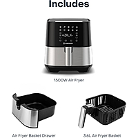 Nutricook Air Fryer 2 3.6L – Digital Air Fryer with Rapid Air Technology, 8 Pre-set Cooking Functions, Adjustable Temperature Control, and Sleek Design – Model NC-AF204 Nutricook Air Fryer 2 3.6L – Digital Air Fryer with Rapid Air Technology, 8 Pre-set Cooking Functions, Adjustable Temperature Control, and Sleek Design – Model NC-AF204