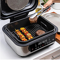 Nutricook Electric Air Fryer Grill XL 9.6L, Multifunctional Air Fryer & Grill Combo with Non-Stick Grill Plate, 360° Rapid Air Circulation, Adjustable Temperature & Timer, Large Family-Sized Capacity Nutricook Electric Air Fryer Grill XL 9.6L, Multifunctional Air Fryer & Grill Combo with Non-Stick Grill Plate, 360° Rapid Air Circulation, Adjustable Temperature & Timer, Large Family-Sized Capacity