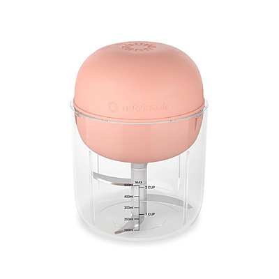 Nutricook Choppi 500ml Food Chopper, Canyon Sunset – Compact Manual Chopper with Stainless Steel Blades, One-Touch Operation, Easy to Clean, Perfect for Chopping, Slicing, and Dicing