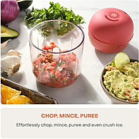 Nutricook Choppi 500ml Food Chopper, Red โ Compact Manual Chopper with Stainless Steel Blades, One-Touch Operation, Easy to Clean, Ideal for Chopping, Slicing, and Dicing Small Portions Nutricook Choppi 500ml Food Chopper, Red โ Compact Manual Chopper with Stainless Steel Blades, One-Touch Operation, Easy to Clean, Ideal for Chopping, Slicing, and Dicing Small Portions