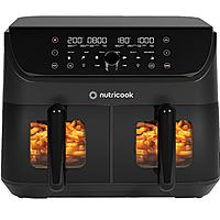 Nutricook Air Fryer Duo 2 Vision, 8.5L – Dual-Basket Digital Air Fryer with See-Through Windows, Independent Cooking Zones, 1700W Power, Rapid Air Circulation Technology Nutricook Air Fryer Duo 2 Vision, 8.5L – Dual-Basket Digital Air Fryer with See-Through Windows, Independent Cooking Zones, 1700W Power, Rapid Air Circulation Technology