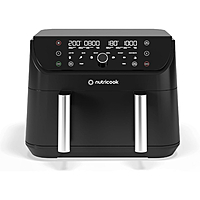 Nutricook Air Fryer Duo 2 FlexZone 8.5L – Dual Zone Cooking, SmartSync Technology, Rapid Air Circulation, Adjustable Temperature, Digital Touchscreen, 8 Cooking Presets Nutricook Air Fryer Duo 2 FlexZone 8.5L – Dual Zone Cooking, SmartSync Technology, Rapid Air Circulation, Adjustable Temperature, Digital Touchscreen, 8 Cooking Presets