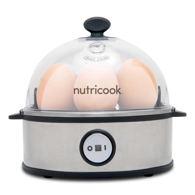 Nutricook Rapid Egg Cooker With Tray Which Holds Upto 7 Eggs, 360w, Stainless Steel, Prepares Soft, Medium, Or Hard-boiled Eggs, Nc-ec360 Nutricook Rapid Egg Cooker With Tray Which Holds Upto 7 Eggs, 360w, Stainless Steel, Prepares Soft, Medium, Or Hard-boiled Eggs, Nc-ec360