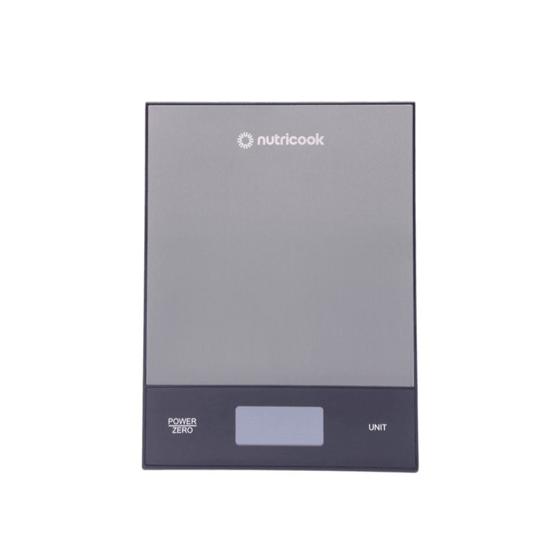 Nutricook Kitchen Scale 2 KS205S-ME – High-Precision Digital Food Scale, 5kg Capacity, LCD Display, 4 Measurement Units, Tare Function, Auto-Off Feature, Ultra-Slim Stainless Steel Design