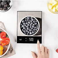 Nutricook Kitchen Scale 2 KS205S-ME – High-Precision Digital Food Scale, 5kg Capacity, LCD Display, 4 Measurement Units, Tare Function, Auto-Off Feature, Ultra-Slim Stainless Steel Design